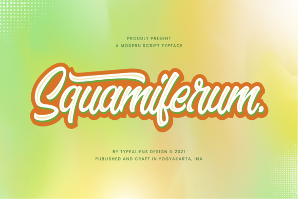 Squamiferum Font Poster 1
