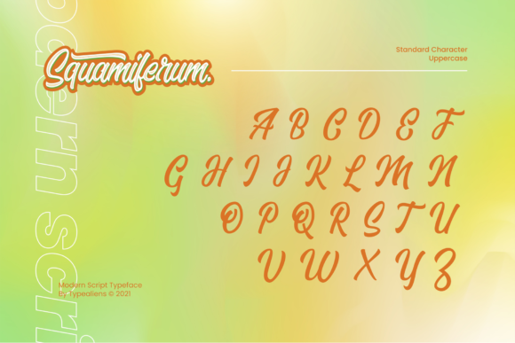 Squamiferum Font Poster 7