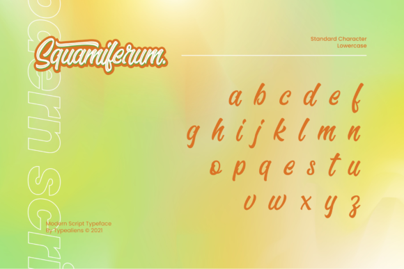 Squamiferum Font Poster 8