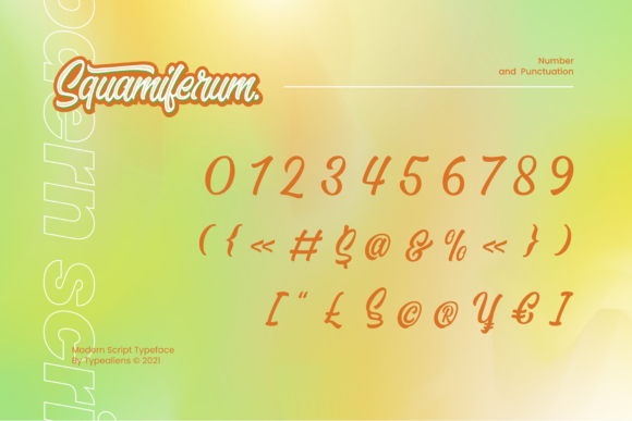 Squamiferum Font Poster 9