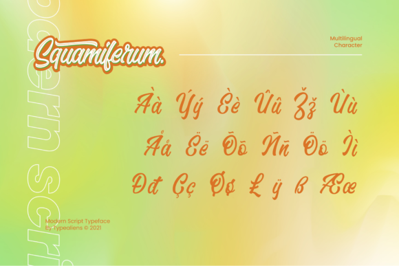 Squamiferum Font Poster 10