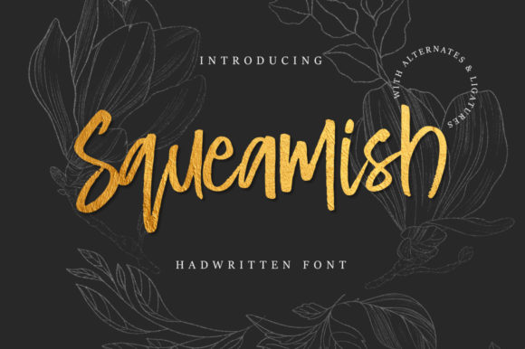 Squeamish Font Poster 1