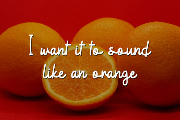 Squeezed Orange Font Poster 2