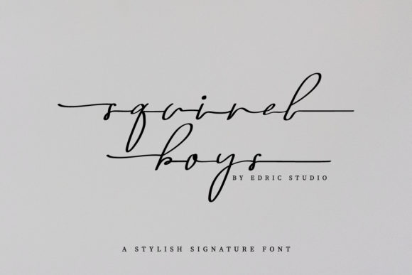 Squirel Boys Font Poster 2