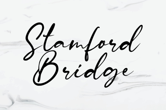 Stamford Bridge Font Poster 11