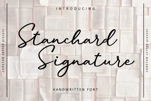 Stanchard Signature Font Poster 1