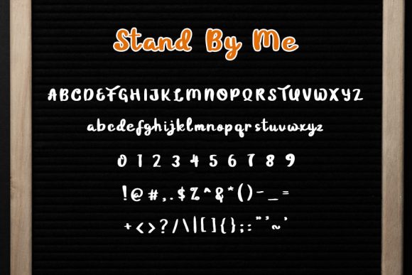 Stand by Me Font Poster 2
