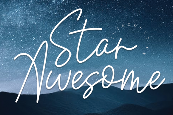 Star Awesome Font Poster 1