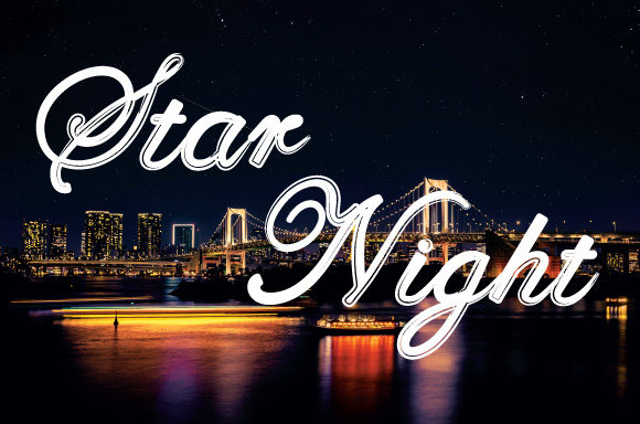 Star Night Font Poster 1