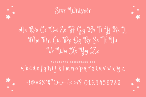 Star Whisper Font Poster 9