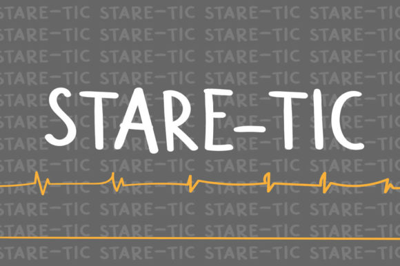 Stare-tic Font Poster 1