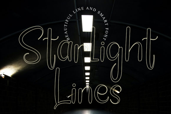Starlight Lines Font Poster 1