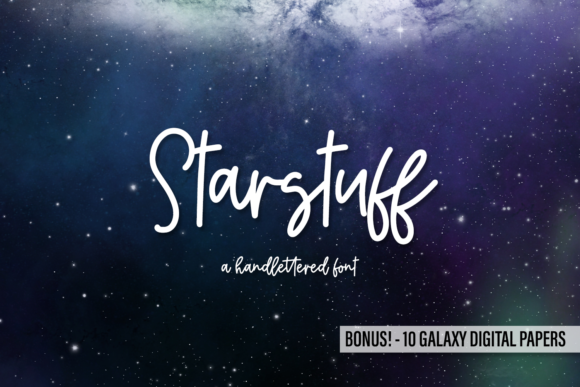 Starstuff Script Font Poster 1