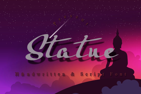 Statue Font Poster 1
