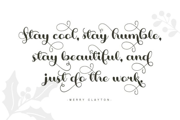 Stay Cool Font Poster 3