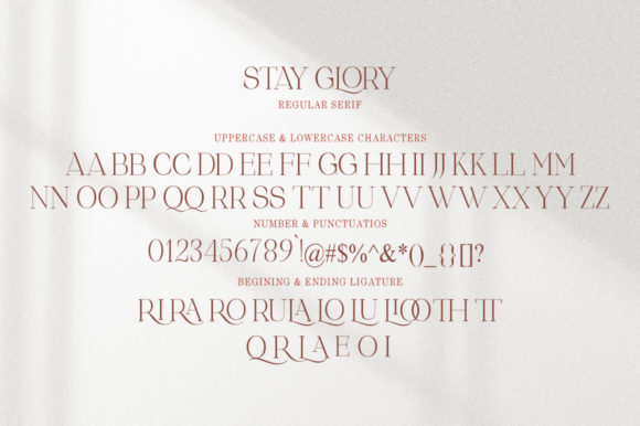 Stay Glory Font Poster 6