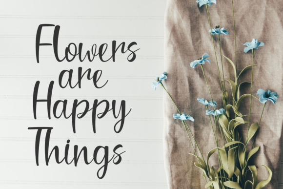 Stay Happy Sunshine Font Poster 4
