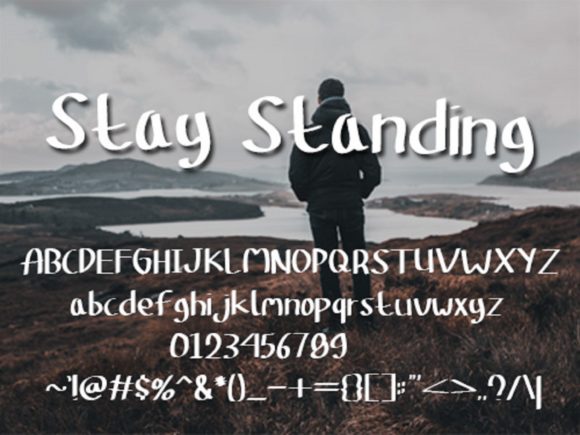 Stay Standing Font Poster 4