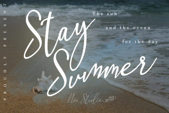 Stay Summer Font Poster 1