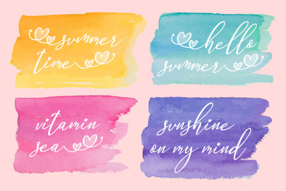 Stay Summer Font Poster 2