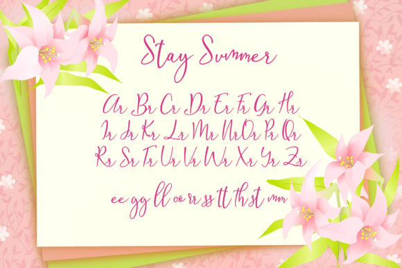 Stay Summer Font Poster 9