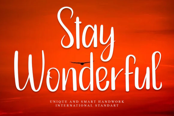 Stay Wonderful Font Poster 1