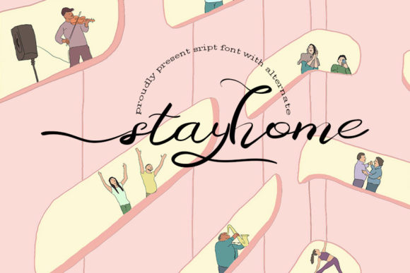 Stayhome Font