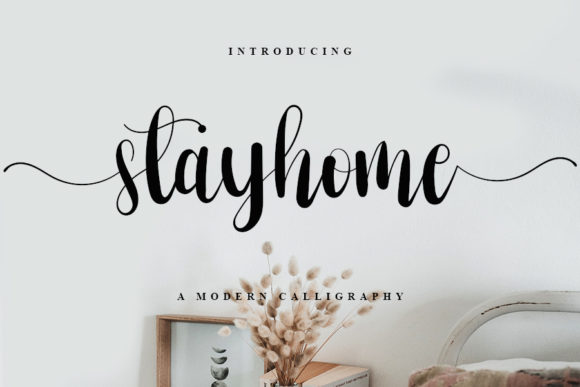 Stayhome Font Poster 1