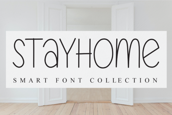 Stayhome Font Poster 1