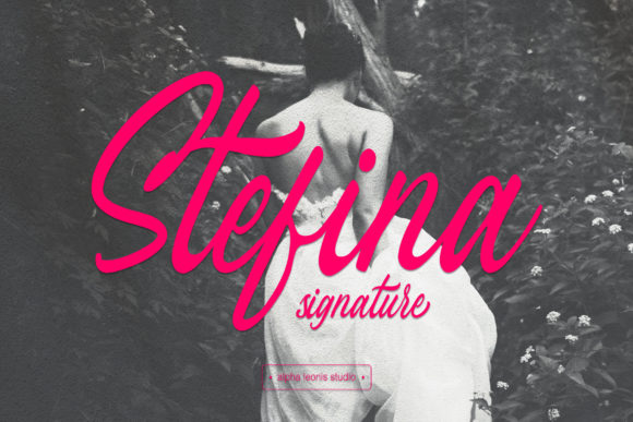 Stefina Signature Font Poster 1