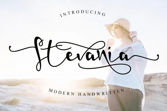 Stevania Font Stevania Font Poster 1