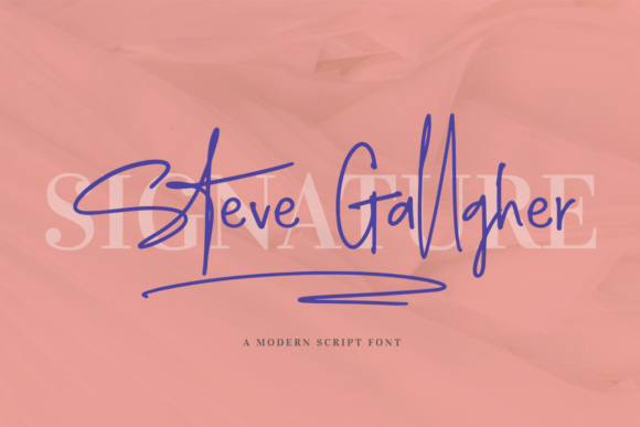Steve Gallagher Font Poster 1
