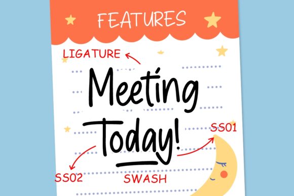 Sticky Marker Font Poster 6