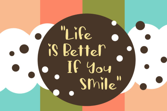 Stitching of Children Font Poster 5