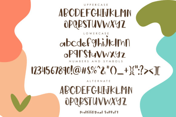 Stitching of Children Font Poster 8