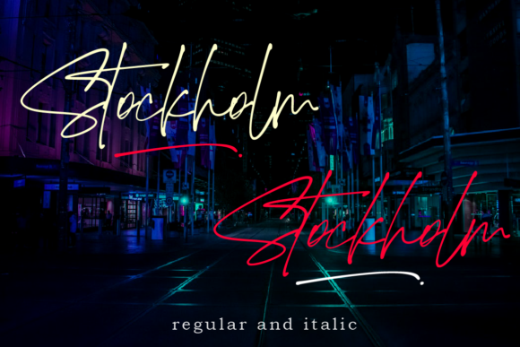 Stockholm Font Poster 14