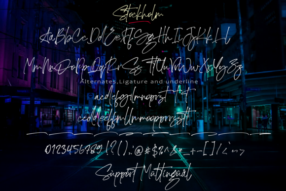 Stockholm Font Poster 15