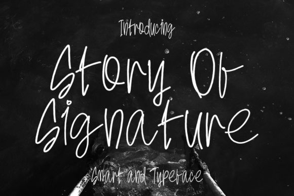 Story of Signature Font Poster 1