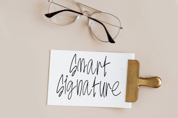 Story of Signature Font Poster 4