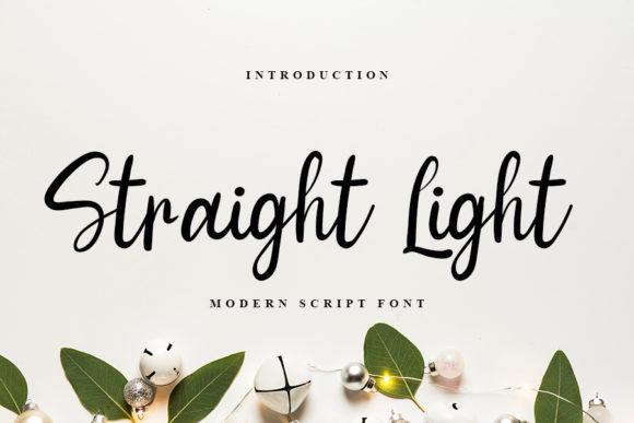 Straight Light Font