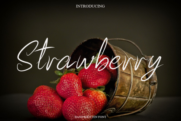 Strawberry Font Poster 1