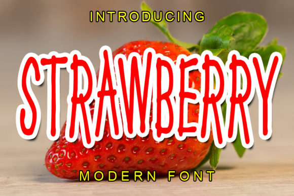 Strawberry Font Poster 1