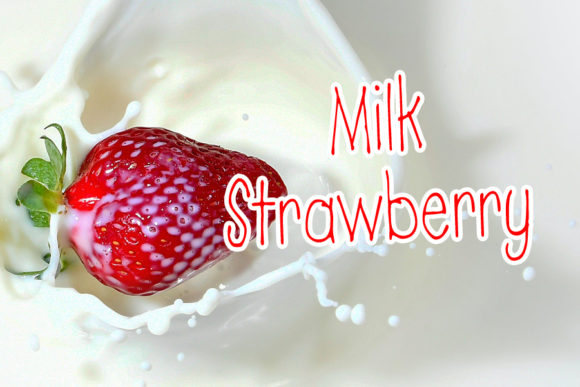 Strawberry Font Poster 2