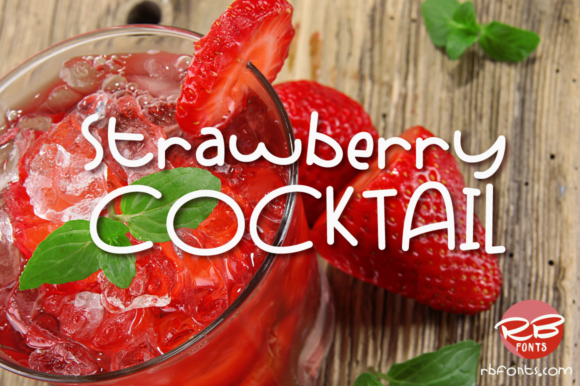 Strawberry Cocktail Font