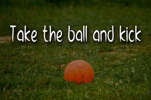 Street Football Font Poster 2