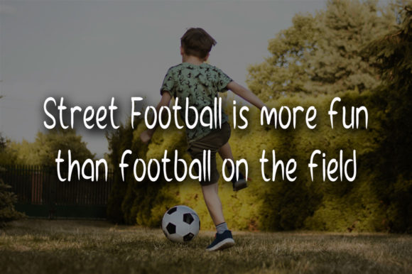 Street Football Font Poster 3