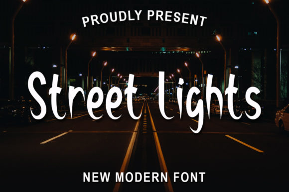 Street Lights Font Poster 1