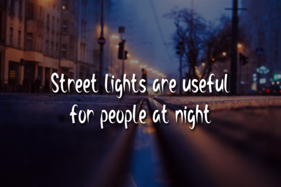 Street Lights Font Poster 2