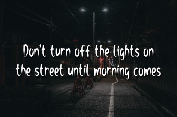 Street Lights Font Poster 3