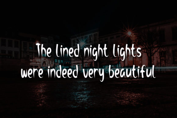 Street Lights Font Poster 4